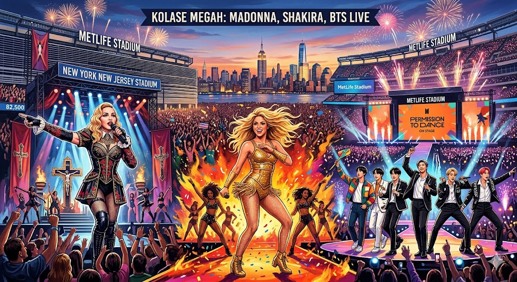 Sejarah Baru! Madonna, Shakira, dan BTS Dikonfirmasi Jadi Co-Headline Halftime Show Final Piala Dunia 2026